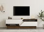 Hanah Home Soporte de TV Koza Nogal y Blanco